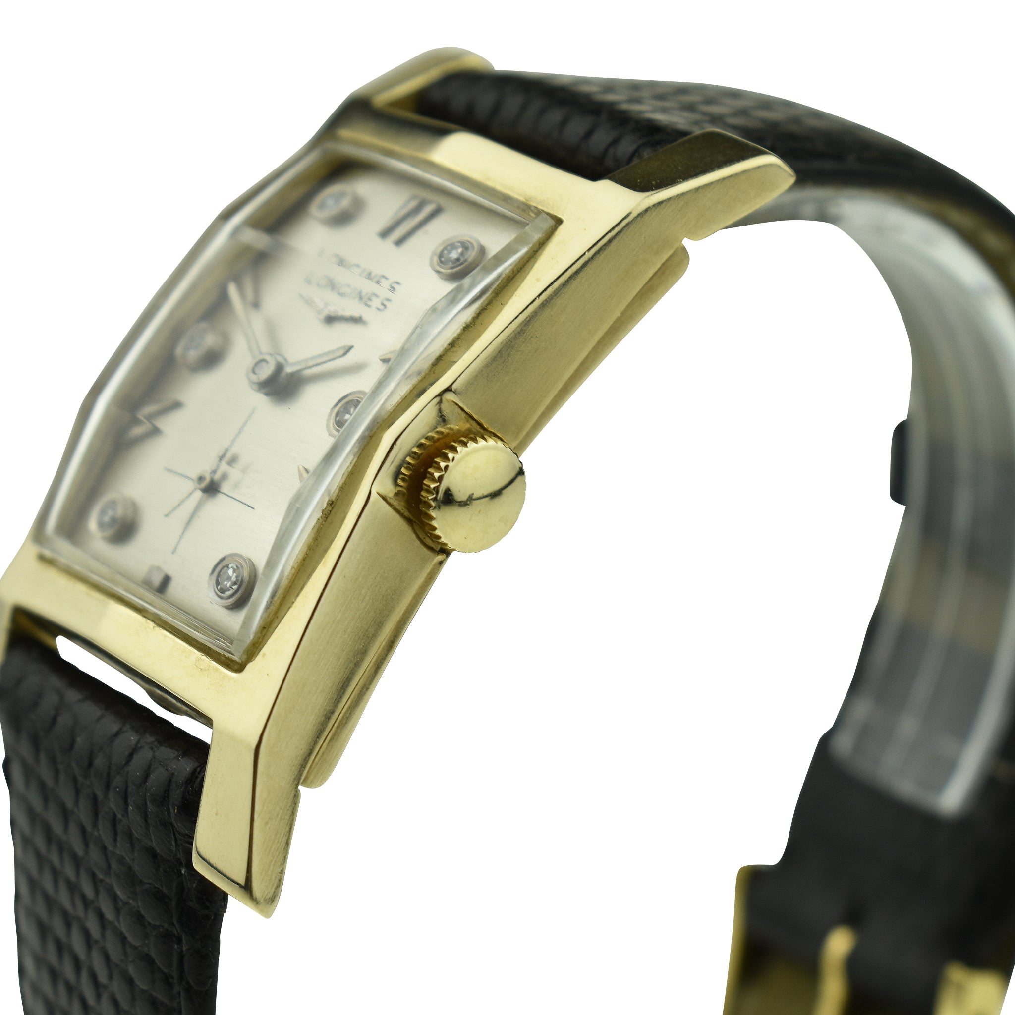 Longines Diamond Dial 14ct Gold 2038-2