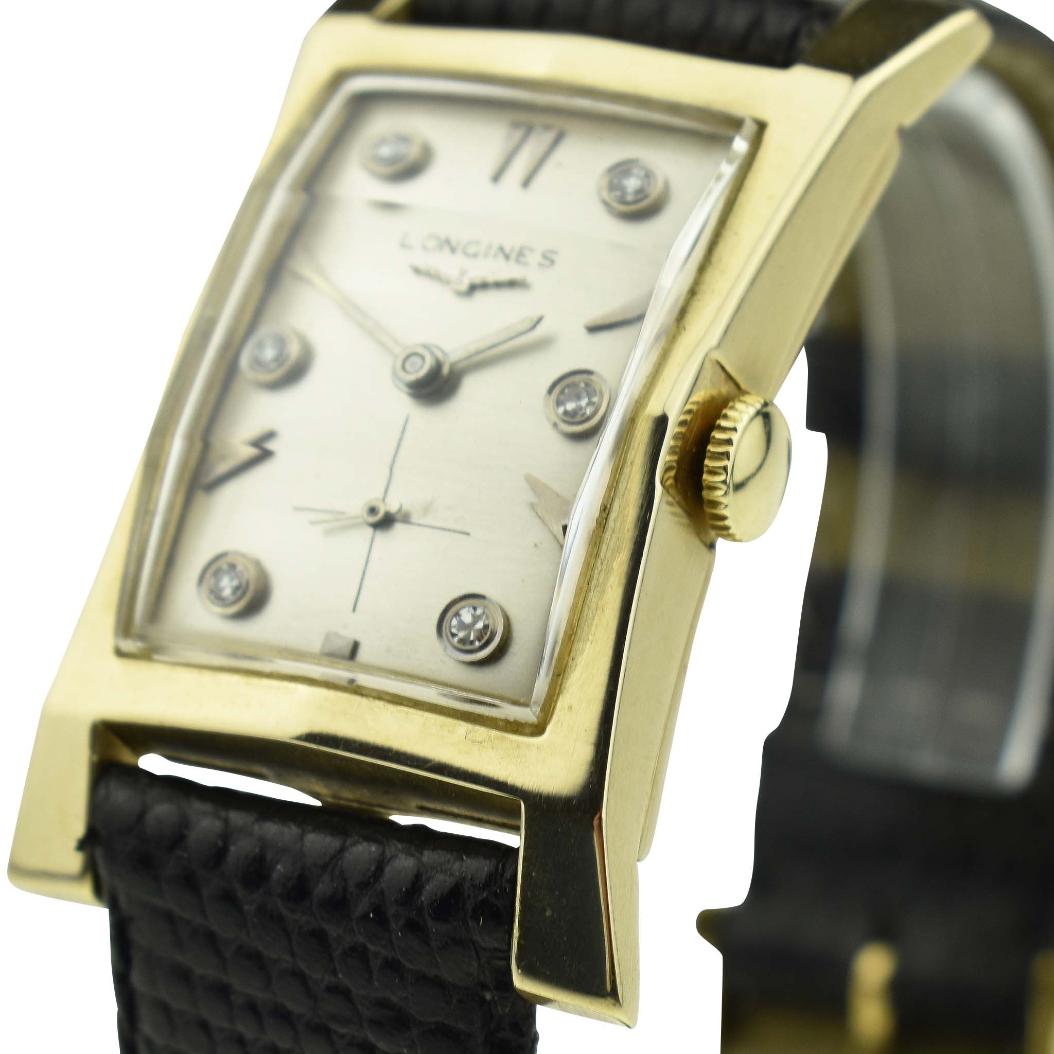 Longines Diamond Dial 14ct Gold 2038-2