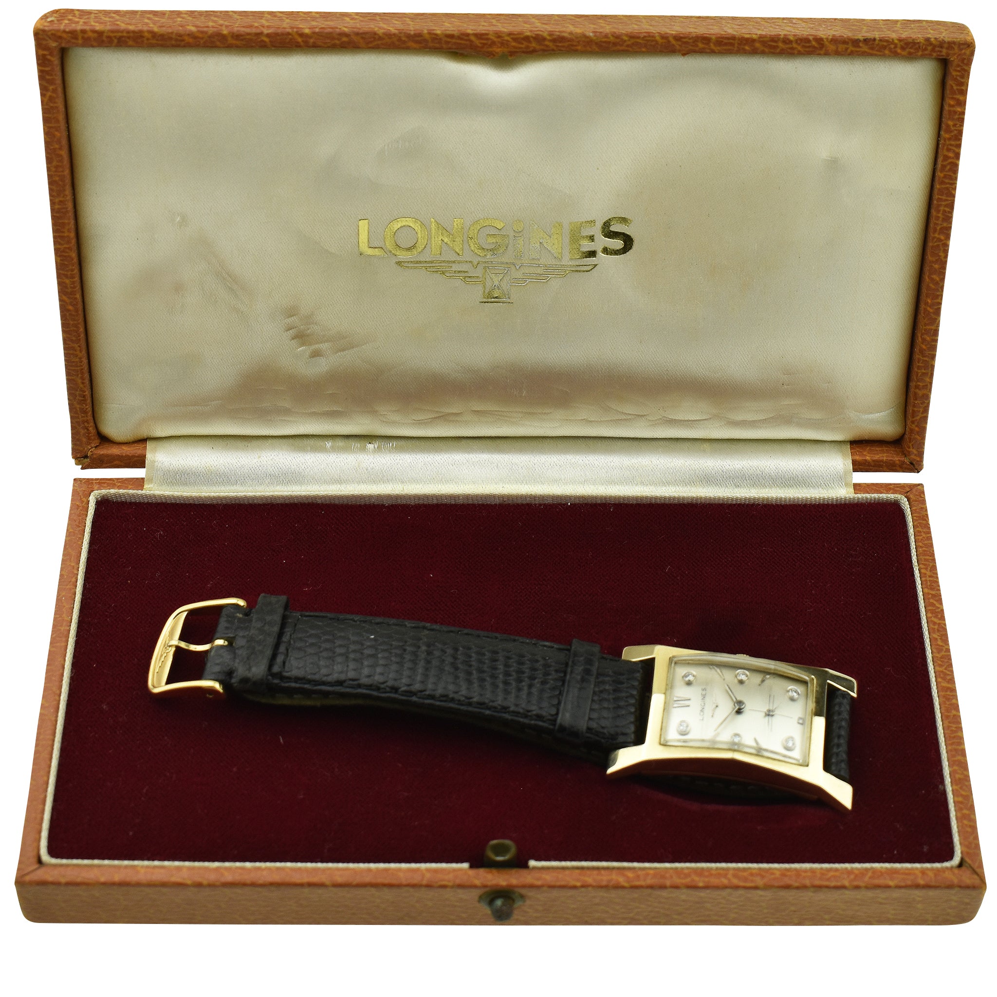 Longines Diamond Dial 14ct Gold 2038-2