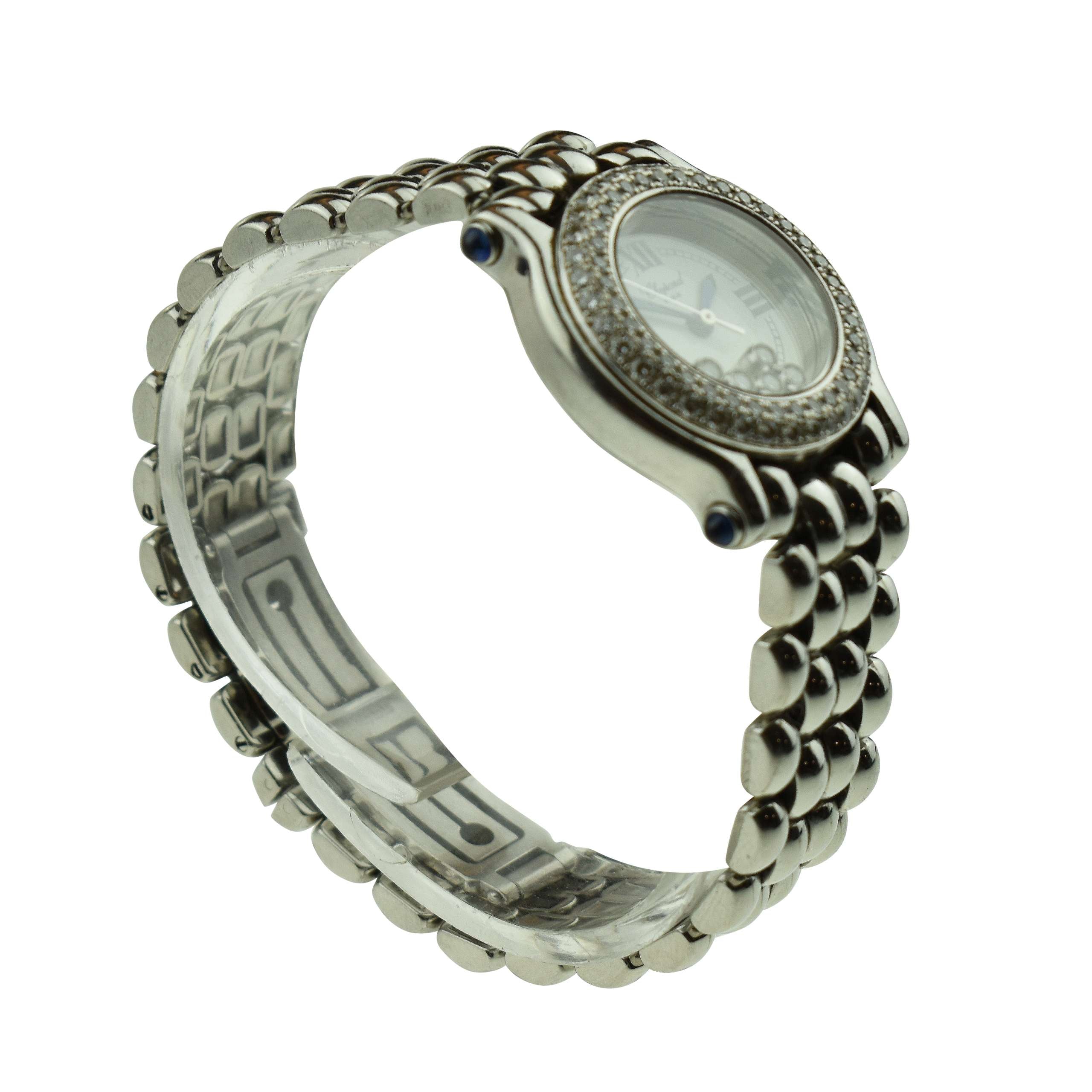 Chopard Happy Sport Ladies Diamond Watch 27/8294/23