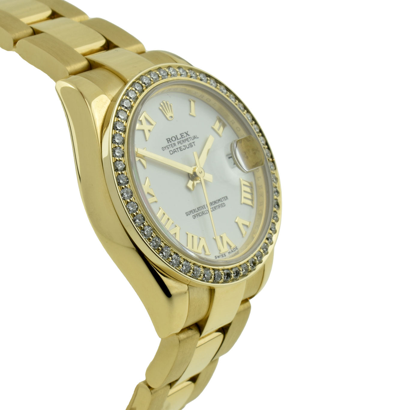 Rolex Datejust 31 Oyster Perpetual 18k Gold Diamond Set 178248