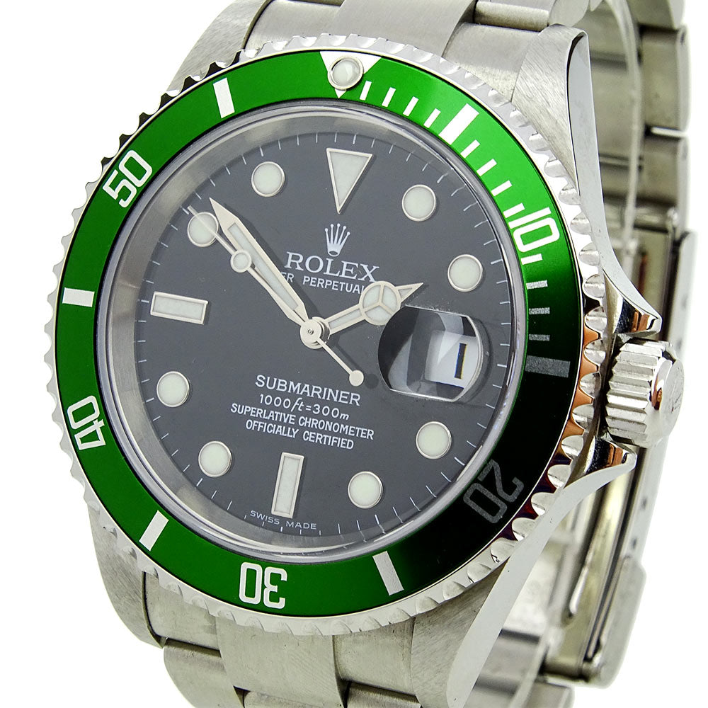 Rolex Submariner 'Kermit' Date 16610 Flat 4, Original Dial, Original Bezel