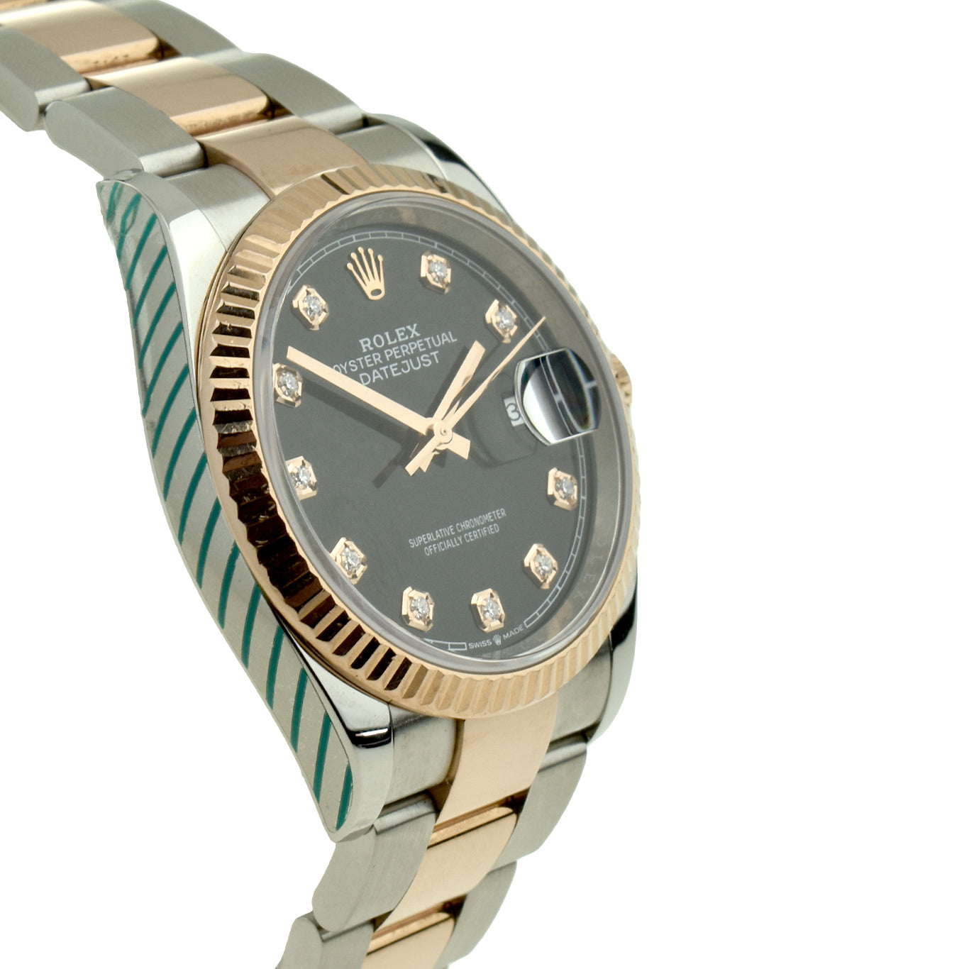 Rolex Datejust 36 Steel & Rose Gold Diamond Dot 126231