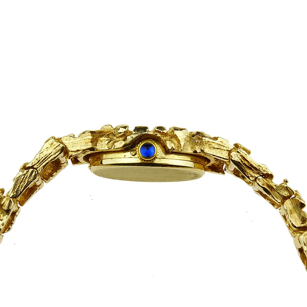 Geneve Ladies 14ct Gold Quartz Wristwatch