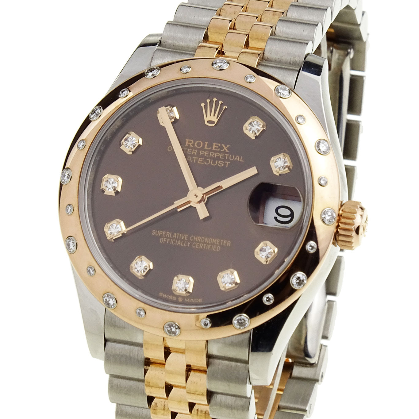 Rolex Datejust 31 Oystersteel & Everose with Diamonds 278341RBR