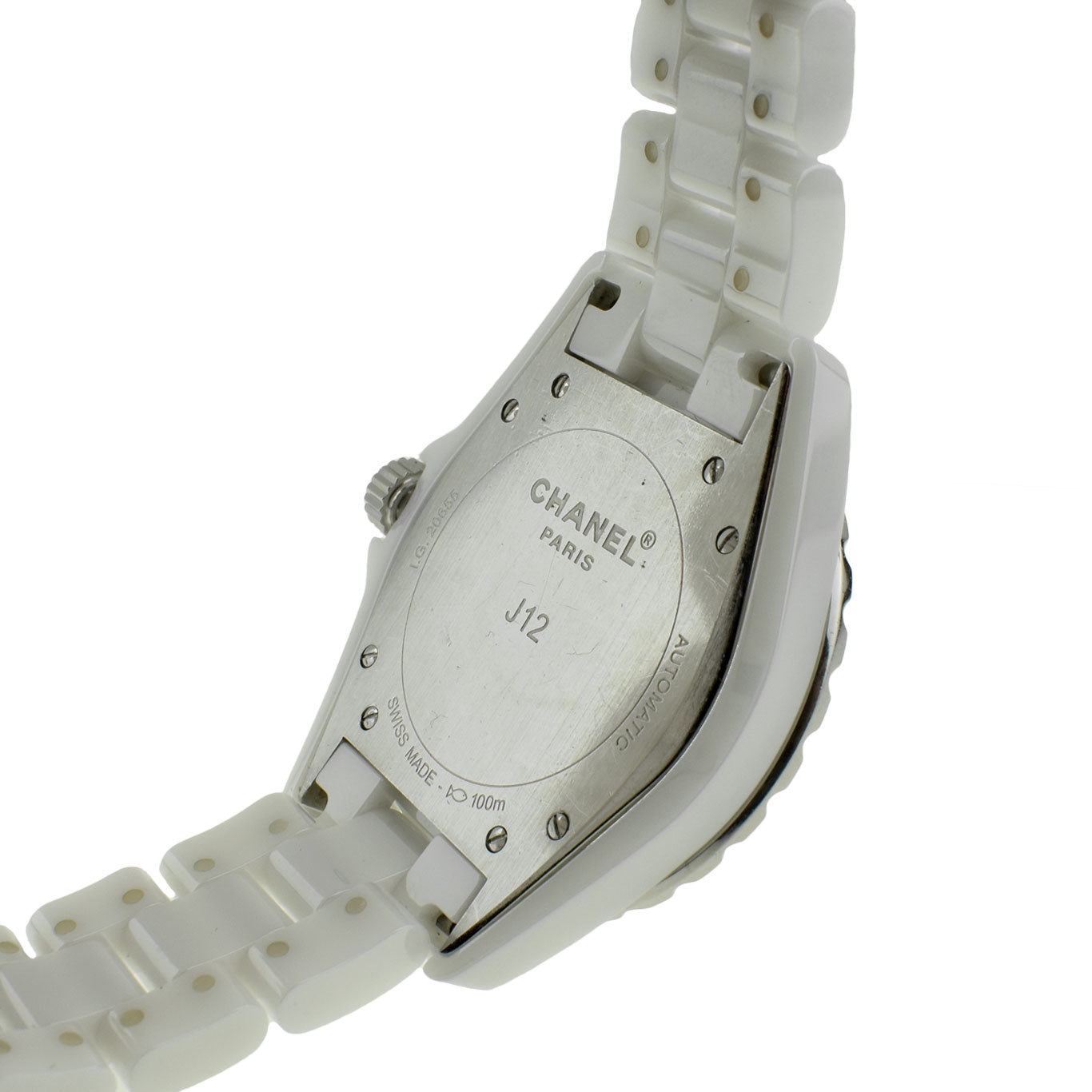 Chanel J12 41 Ceramic Pink Sapphire Bezel H2011