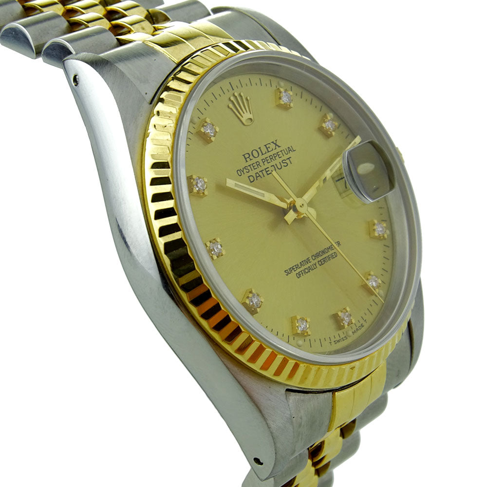 Rolex Datejust Steel and Gold 16233