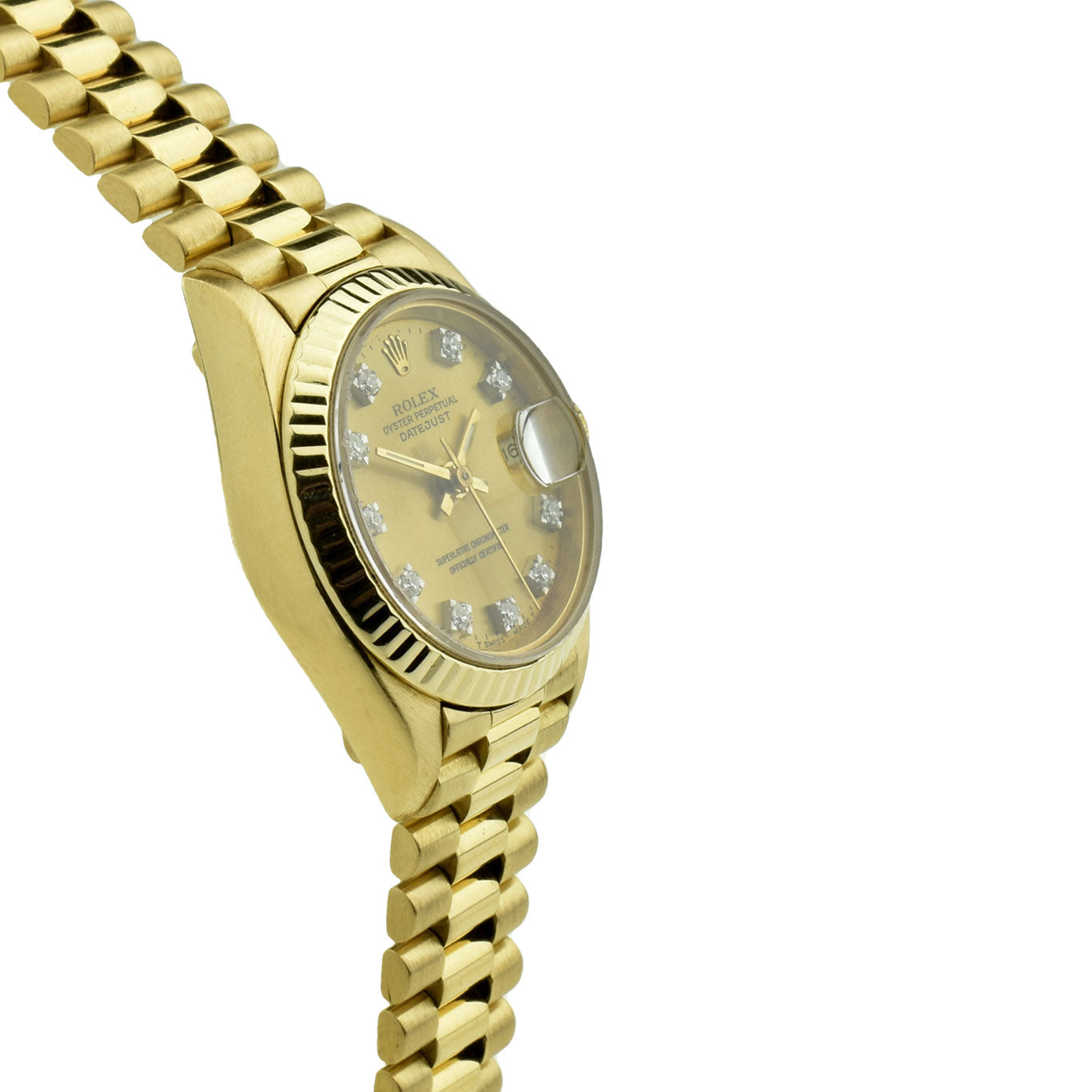 Rolex Lady Datejust 18k Gold Diamond Dot 69178