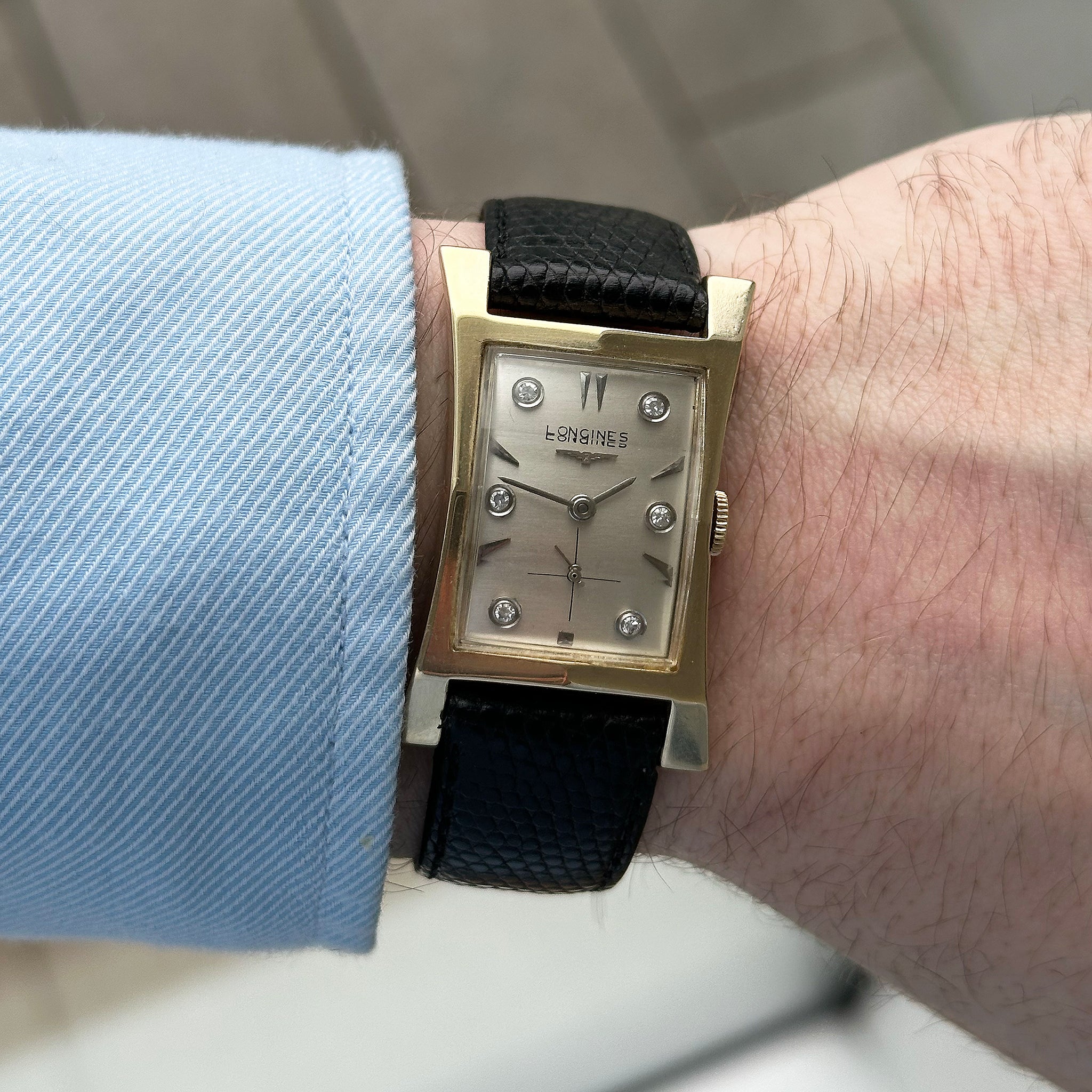 Longines Diamond Dial 14ct Gold 2038-2