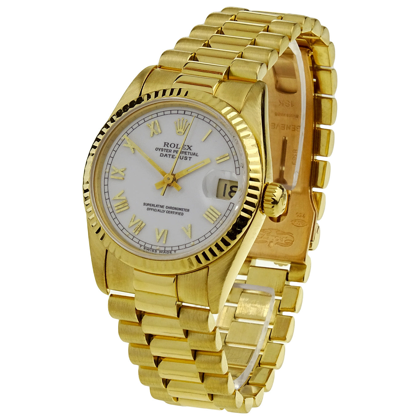 Rolex Datejust 31 Oyster Perpetual 18k Gold 68278 at Parkers Jewellers