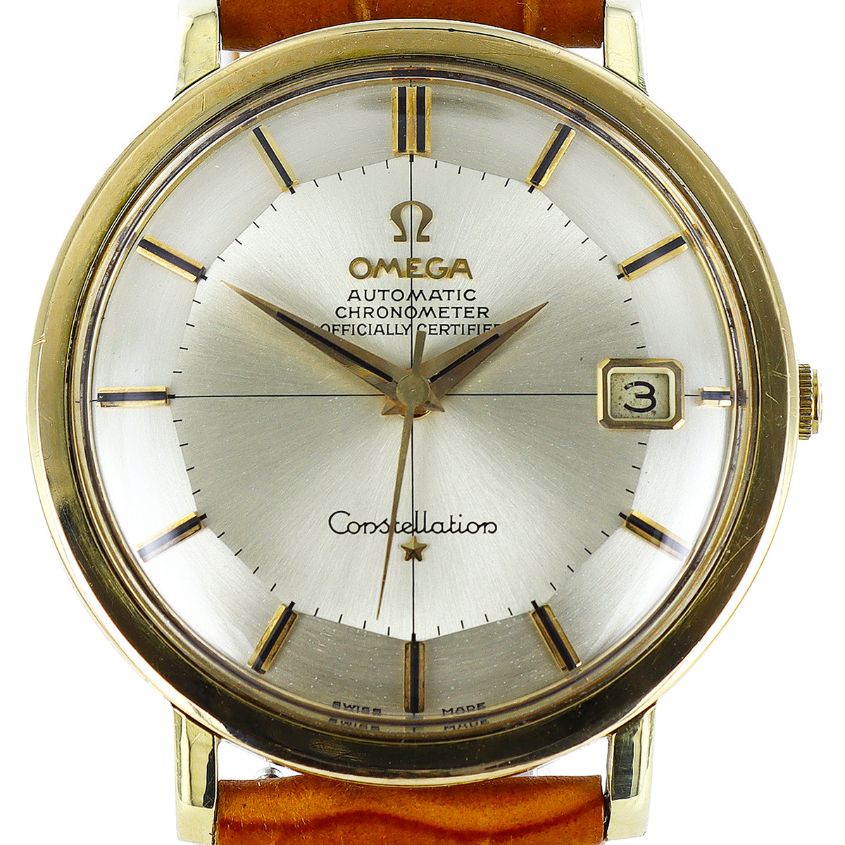 Omega Constellation Pie-Pan Gold Capped 14902