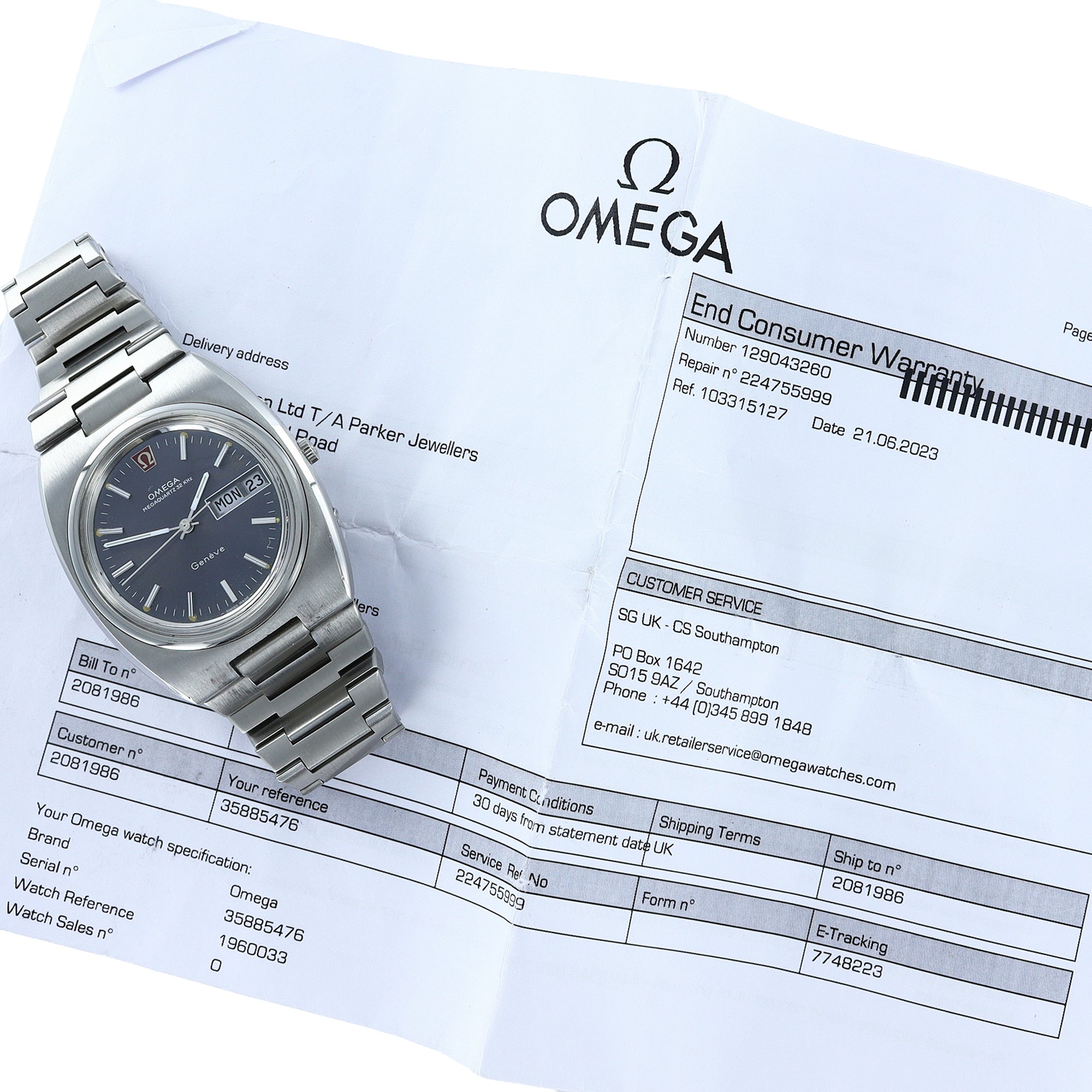 Omega Geneve Megaquartz 196.0033