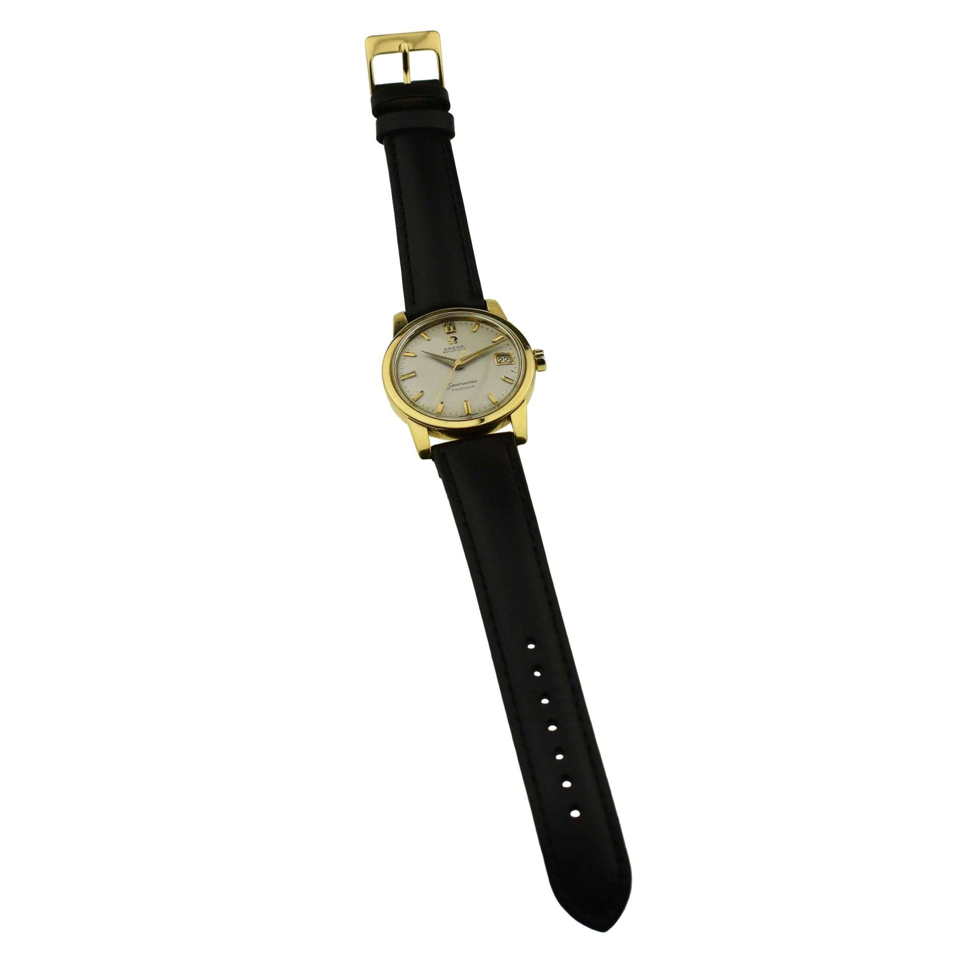 Omega Seamaster Calendar 18ct Yellow Gold Automatic