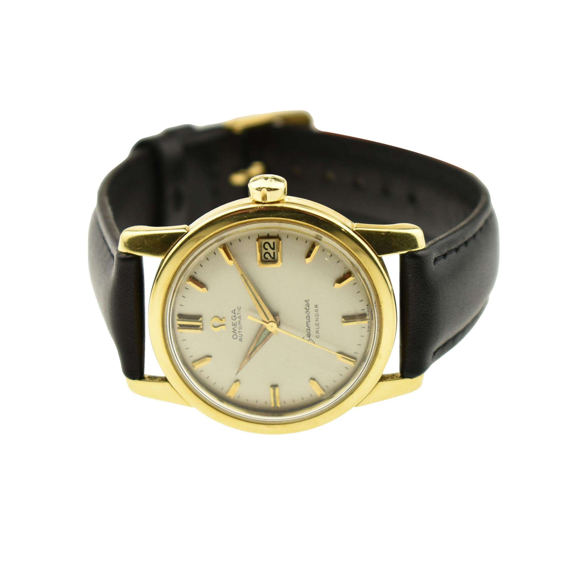 Omega Seamaster Calendar 18ct Yellow Gold Automatic