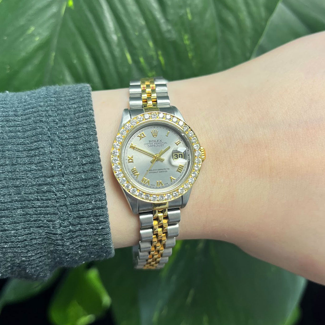 Rolex Lady Datejust Steel & Gold Diamond Set 79173