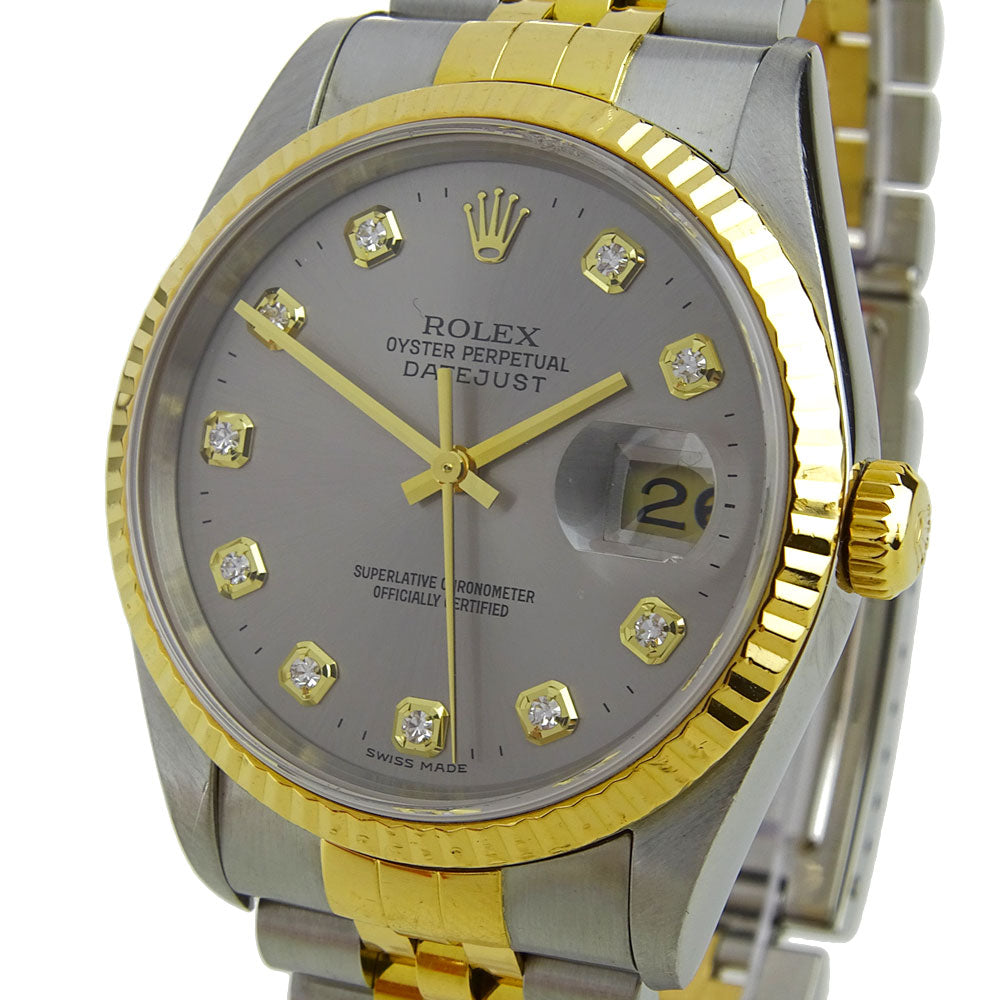 Rolex Datejust Steel and Gold Diamond Dot 16233
