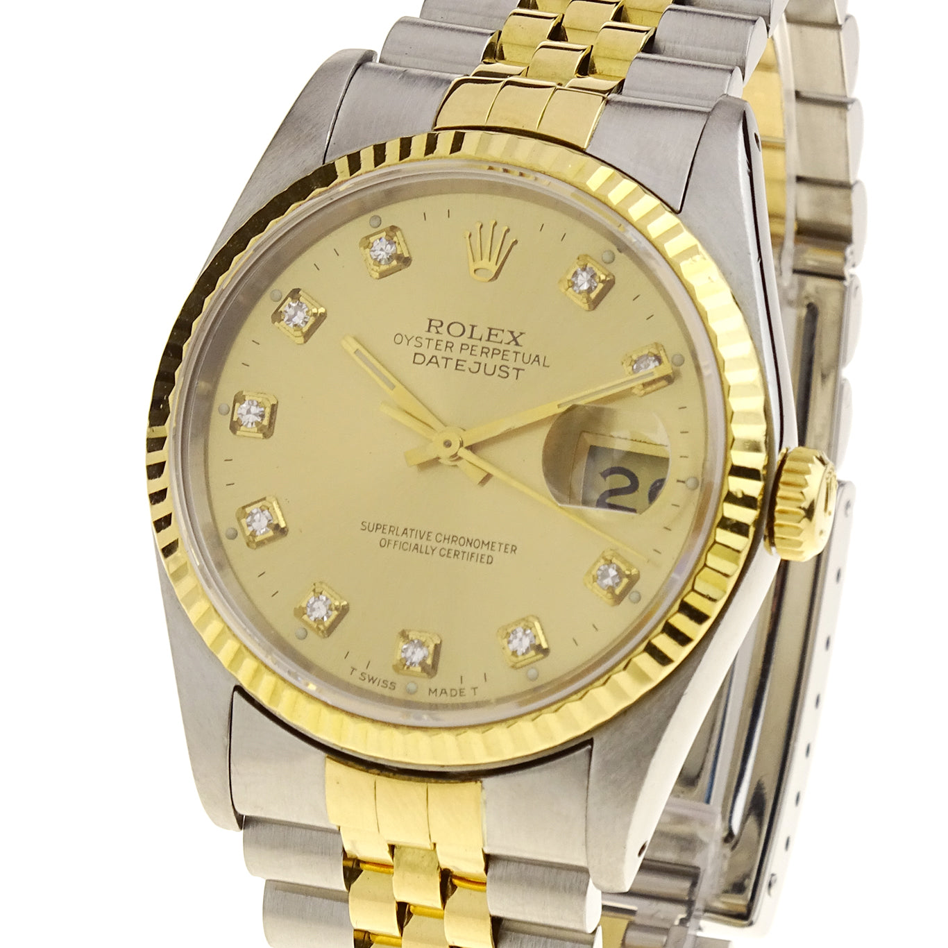 Rolex Datejust Oyster Perpetual Steel and Gold 16233
