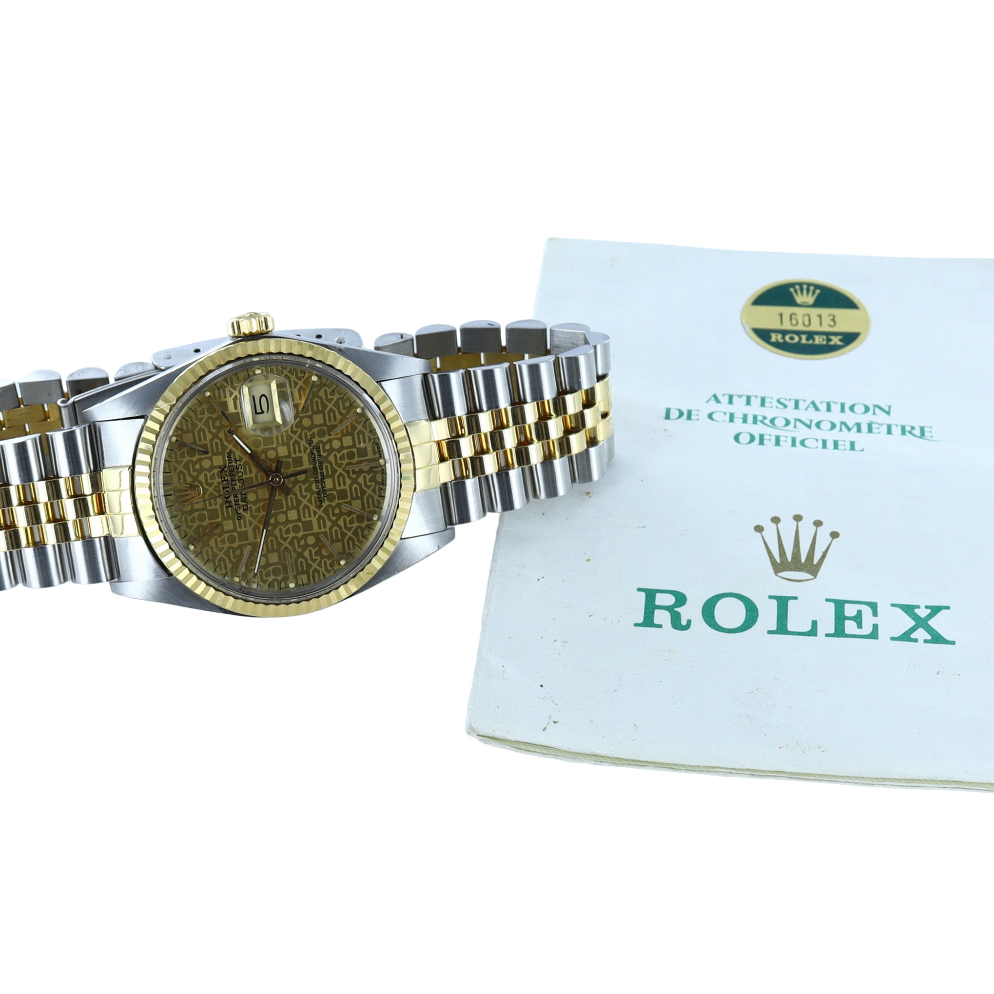 Rolex Datejust Stainless Steel & Gold 16013