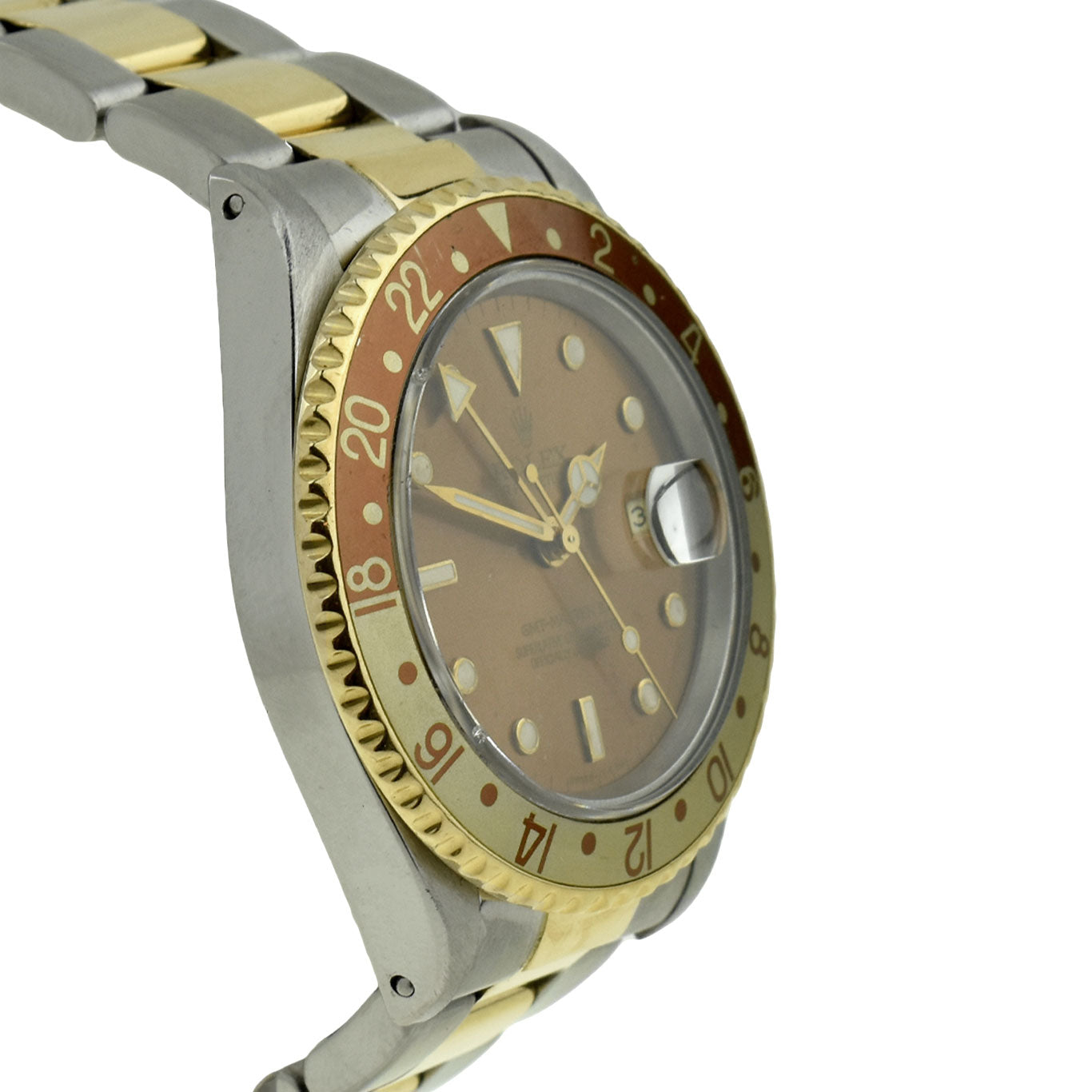 Rolex GMT-Master II Steel & Gold "Root Beer"16713