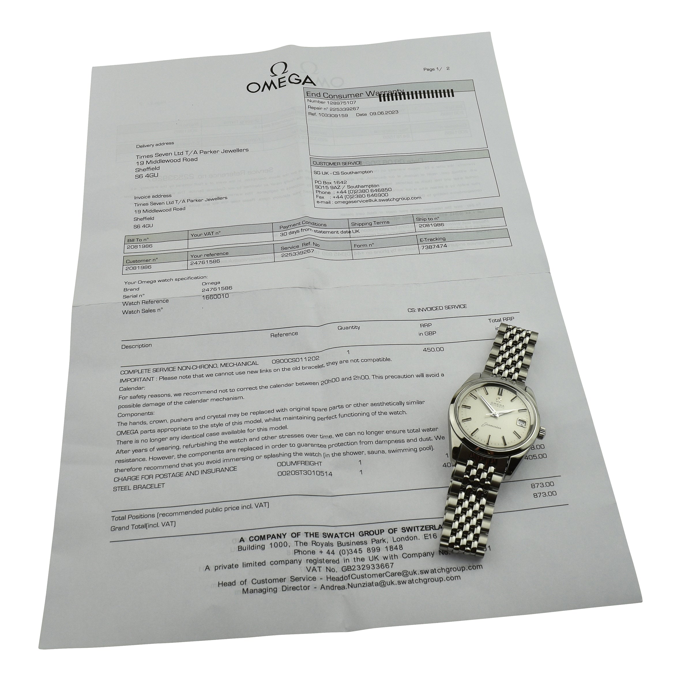 Omega Seamaster Vintage Automatic 166.010