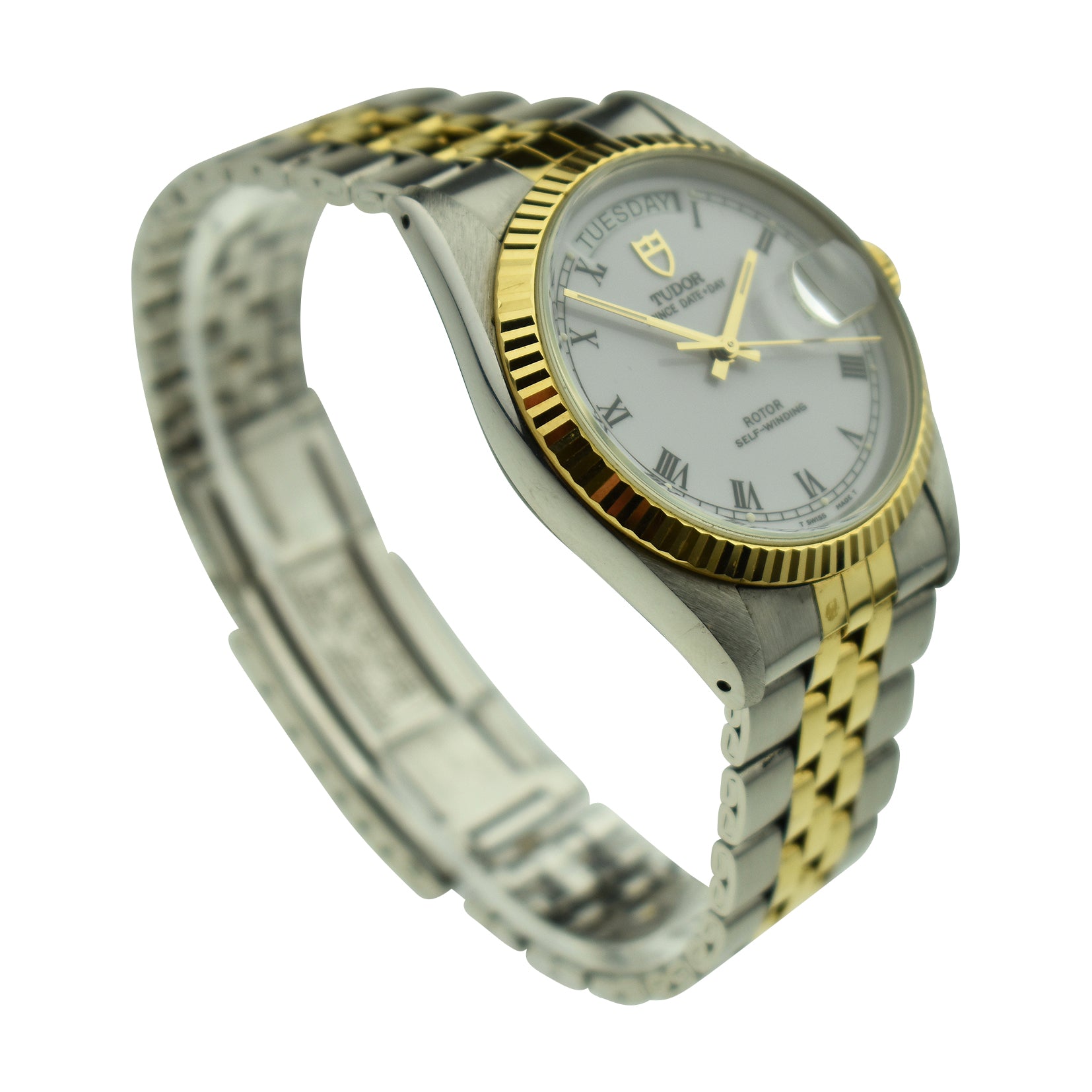 Tudor Prince Date-Day Steel & Gold 76213
