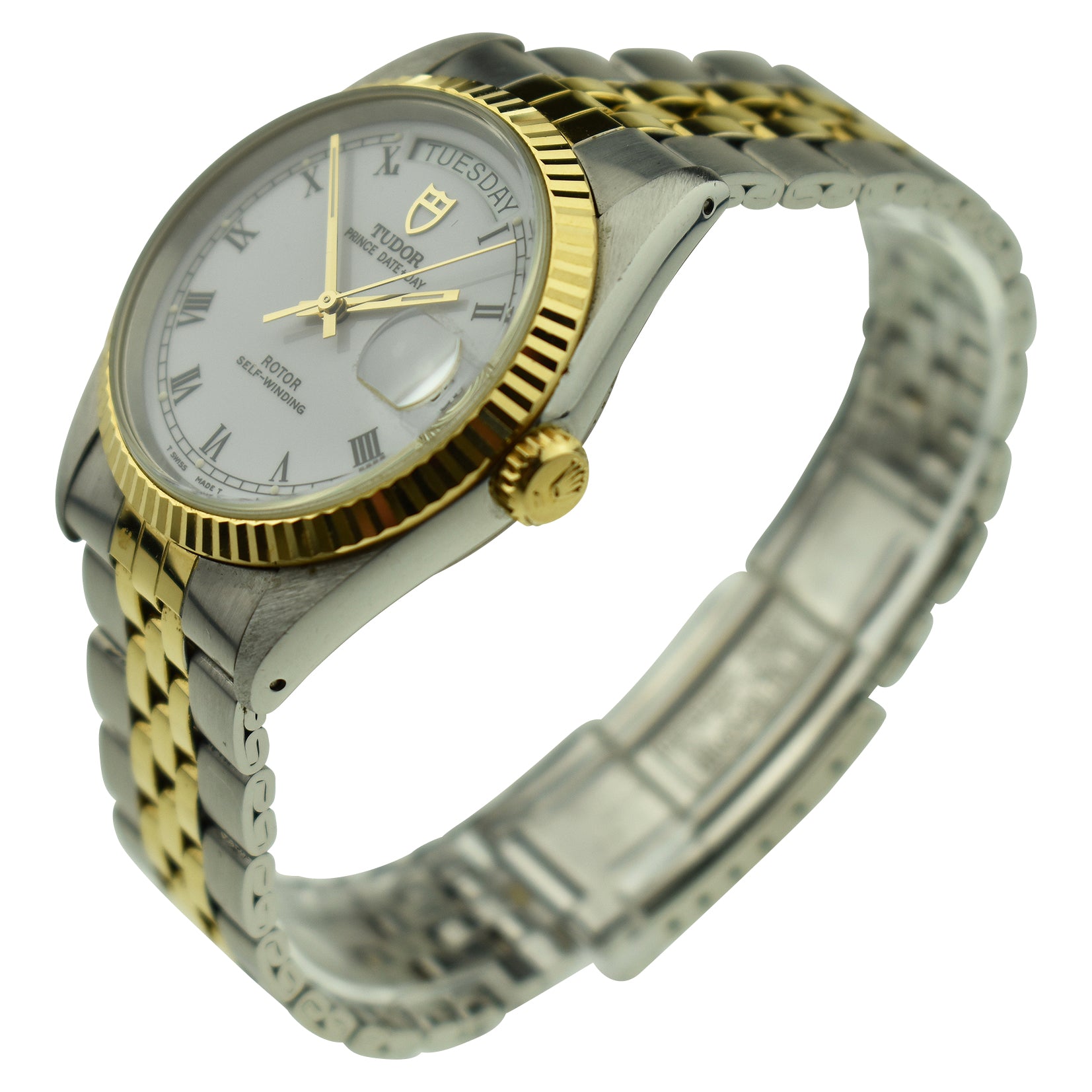 Tudor Prince Date-Day Steel & Gold 76213