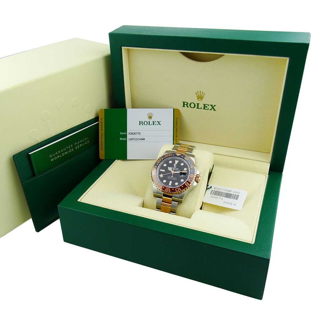 Rolex GMT-Master II Steel & Gold Rootbeer 126711CHNR
