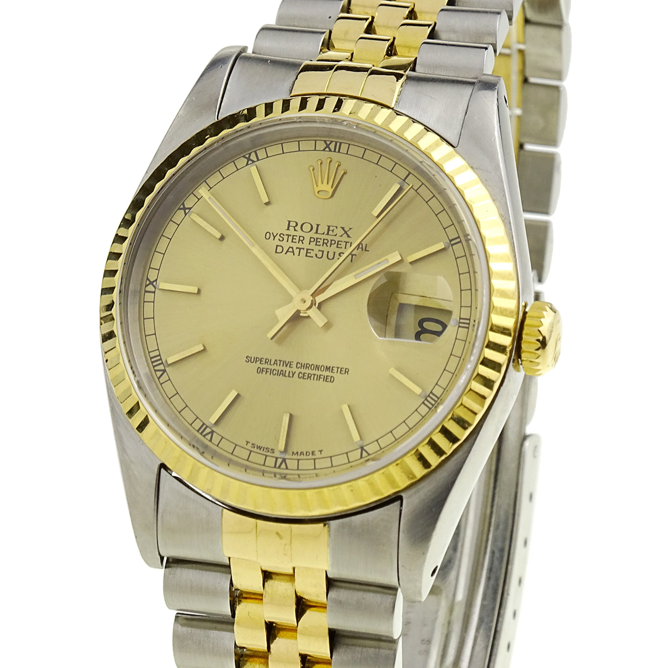 Rolex Datejust Oyster Perpetual Steel and Gold 16233