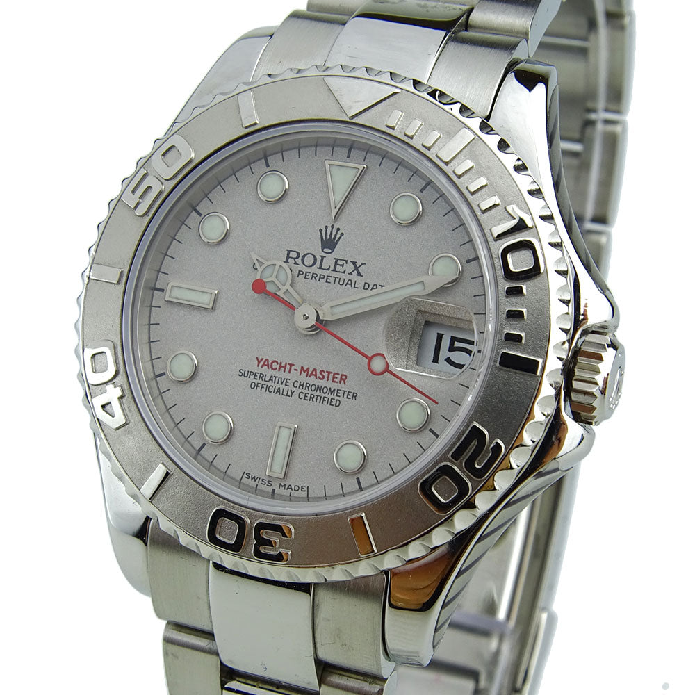 Rolex Yacht-Master Mid Size Stainless Steel & Platinum 168622