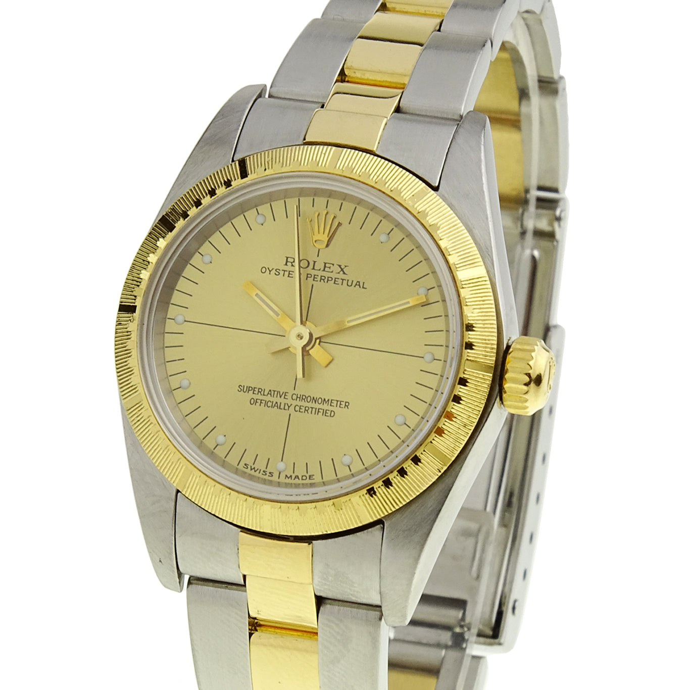 Rolex Oyster Perpetual Steel and Gold 76243