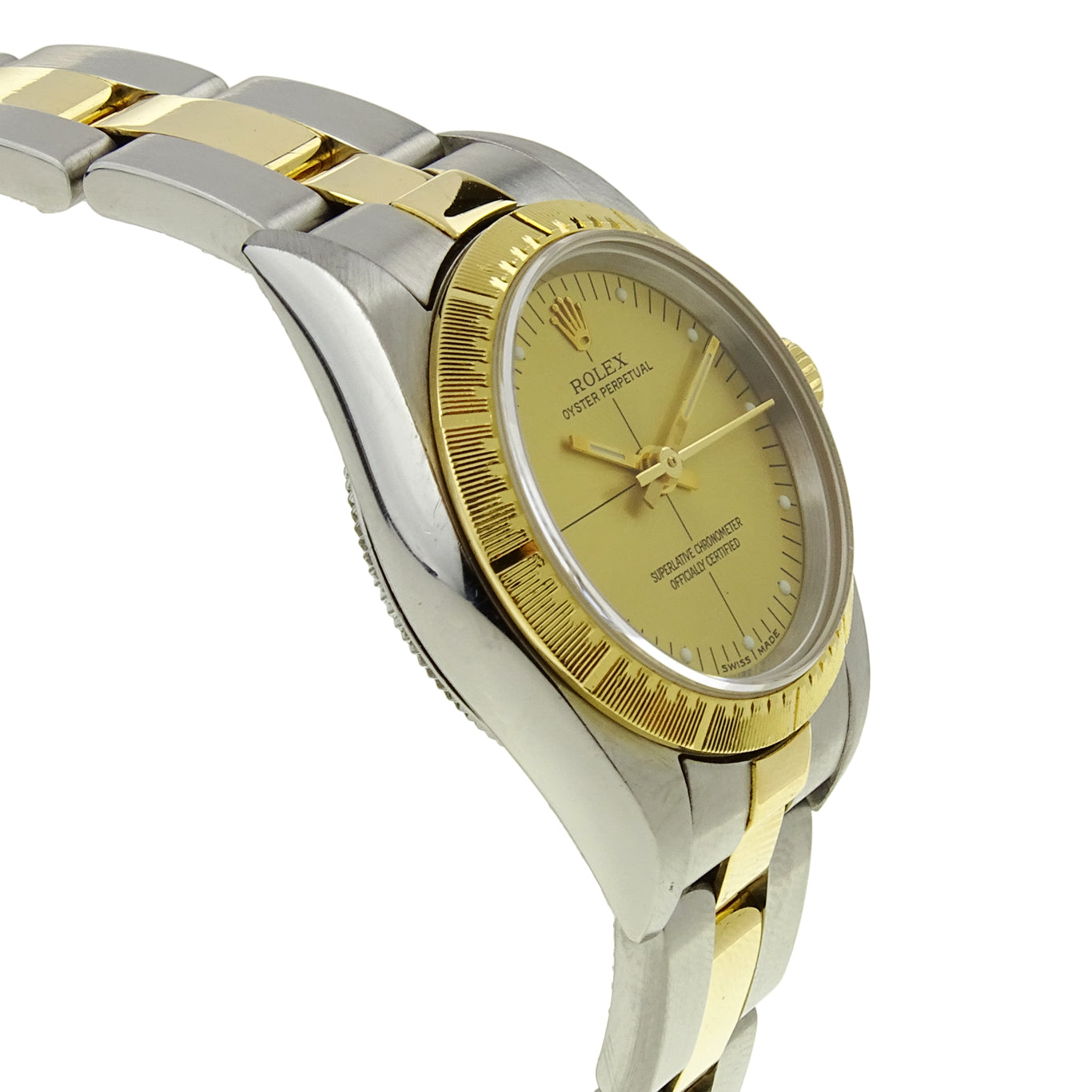 Rolex Oyster Perpetual Steel and Gold 76243