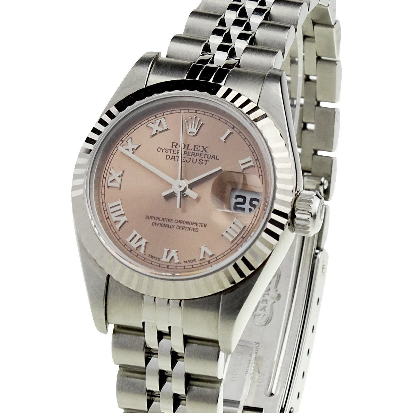 Rolex Lady Datejust Steel & White Gold Bezel 79174