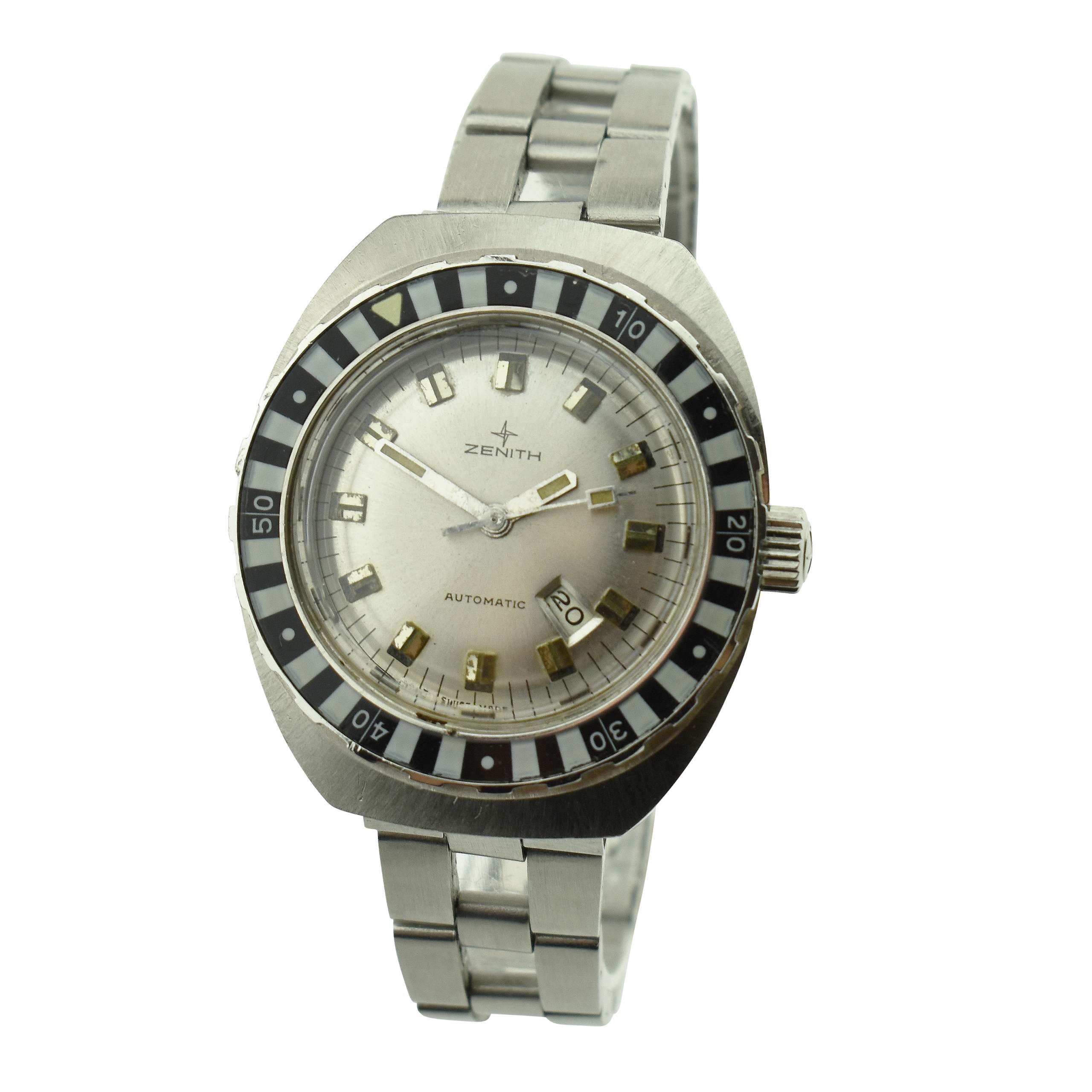 Zenith Sub Sea Zebra Vintage Automatic