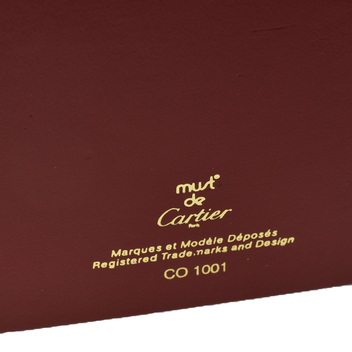 Must de Cartier Marques et Modele Déposés Wristwatch Box - CO 1001