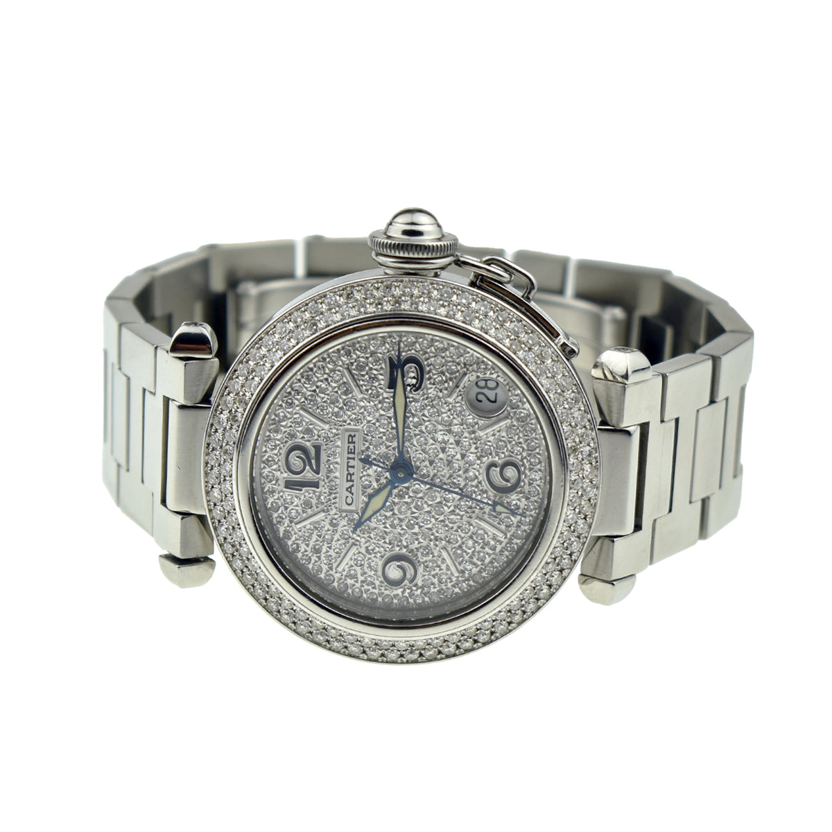 Cartier Pasha Diamond Set Bezel & Dial