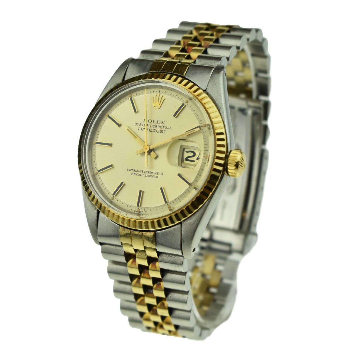 Rolex Oyster Perpetual Datejust Jubilee Bi Metal 1600