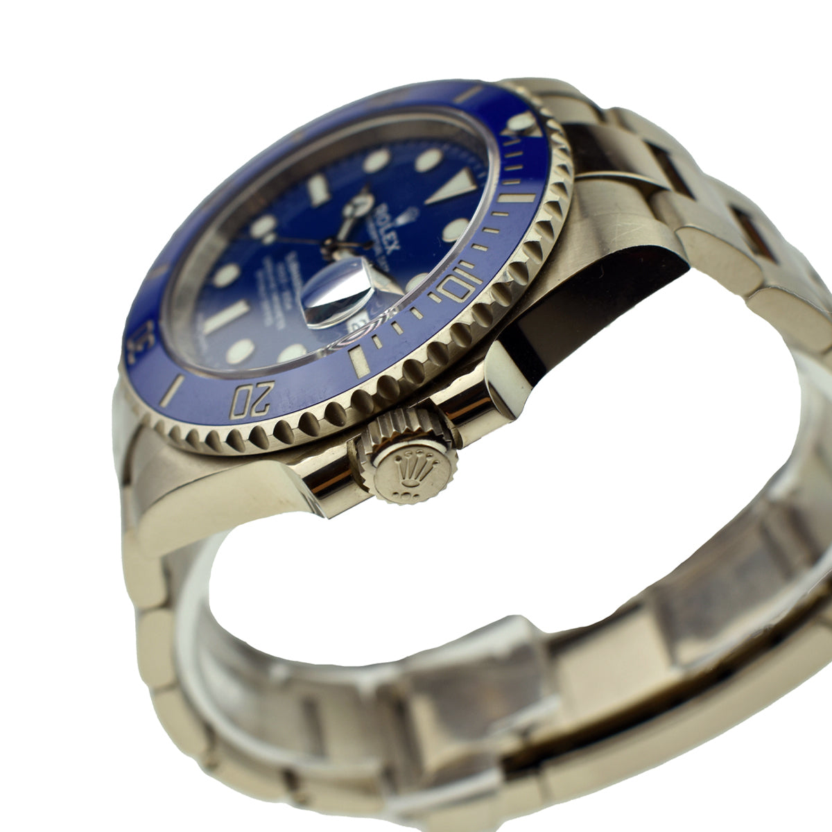 Rolex Submariner Oyster Perpetual 18ct White Gold Smurf 116619LB