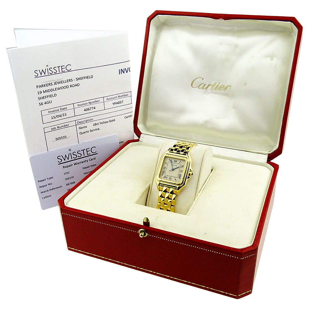 Cartier Panthere 18ct Gold Quartz 887968