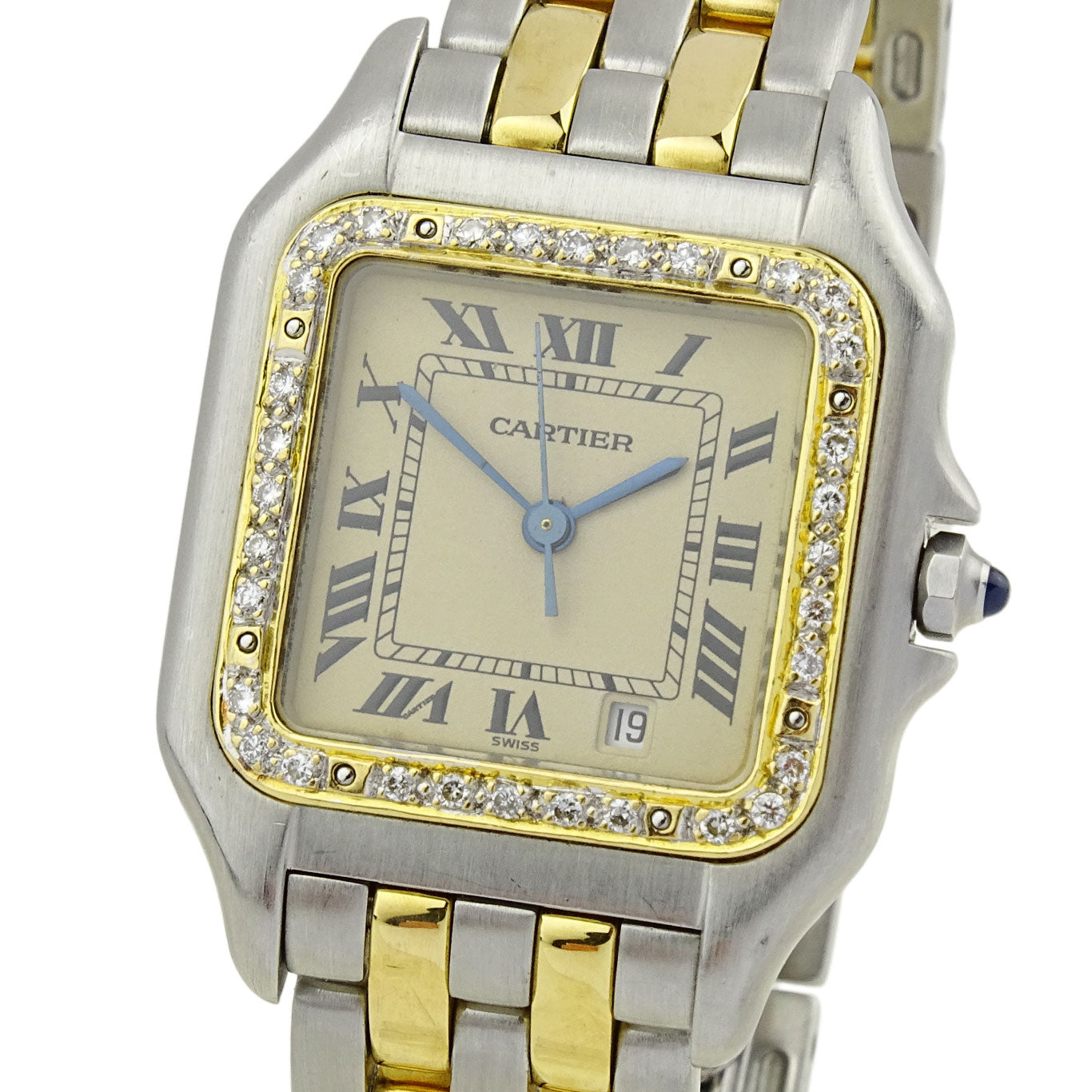Cartier Panthere Steel and Gold Quartz 187949