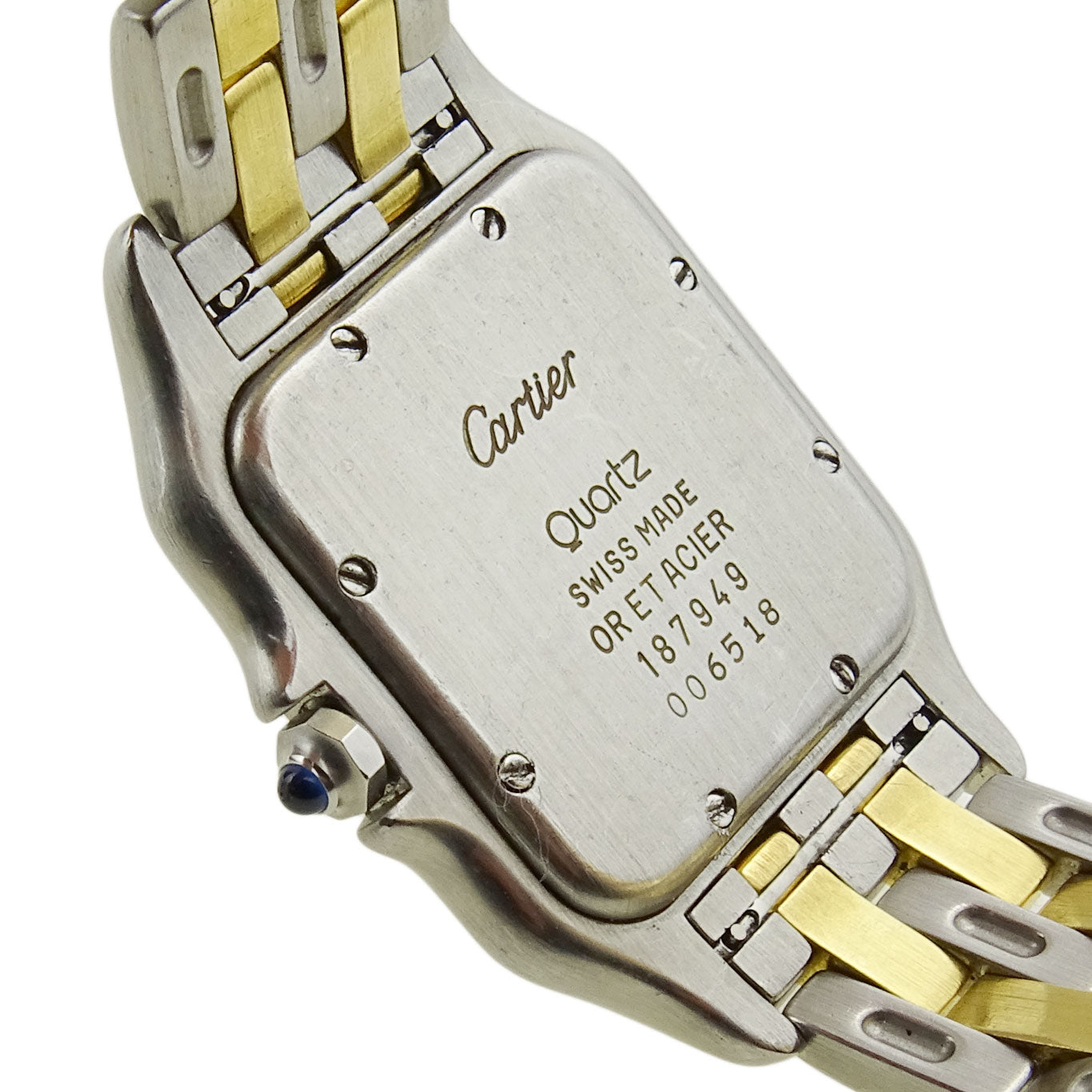 Cartier Panthere Steel and Gold Quartz 187949