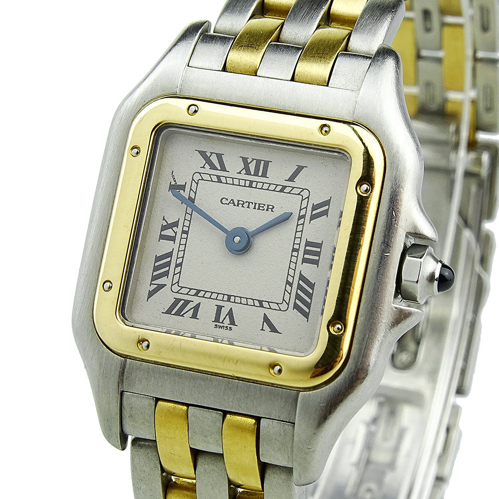 Cartier Panthere Steel and Gold Quartz