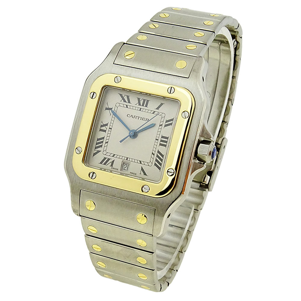 Cartier Santos Galbee Steel &amp; Gold Quartz 187901