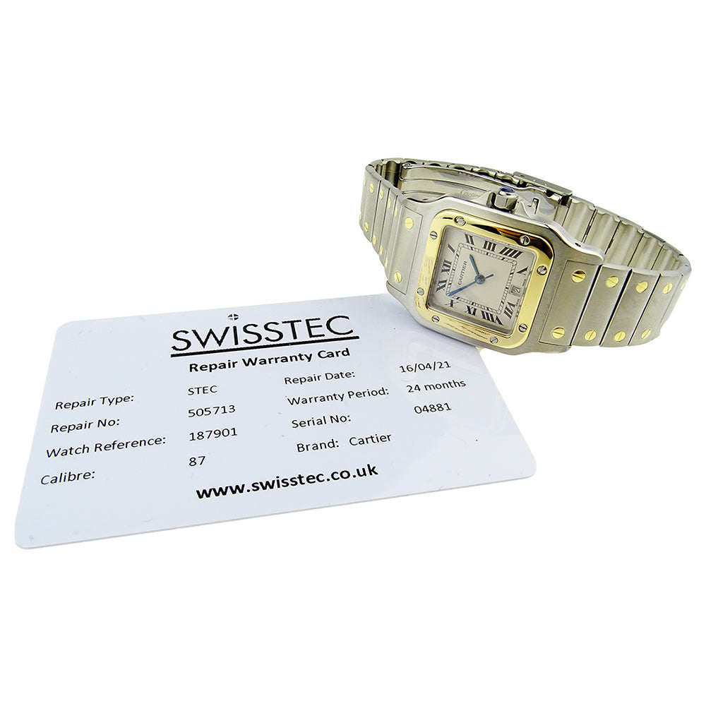 Cartier Santos Galbee Steel &amp; Gold Quartz 187901