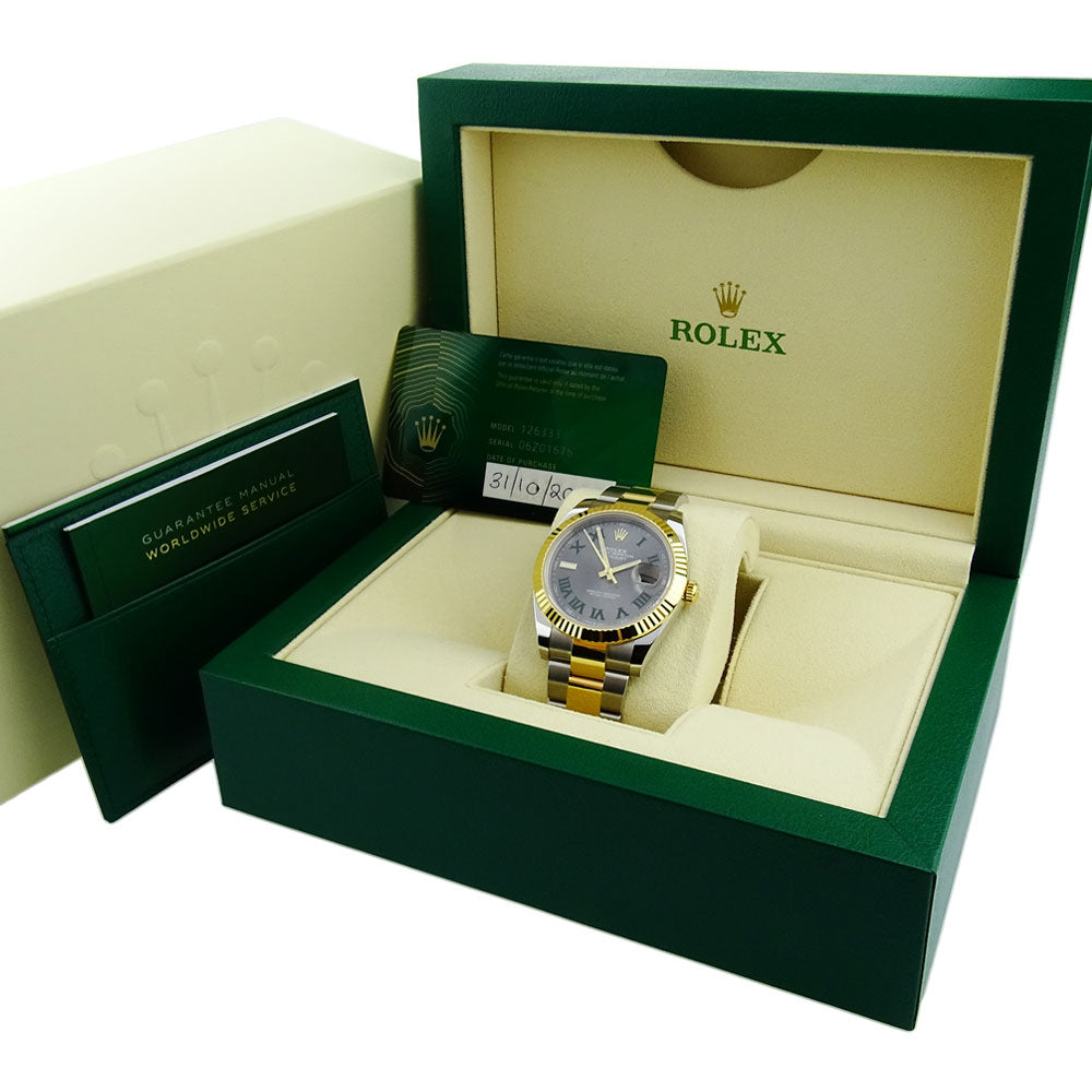 Rolex Datejust II Steel and Gold Wimbledon 126333