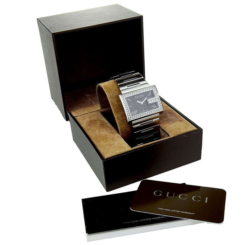 Gucci 100 Diamond G-Frame YA100511