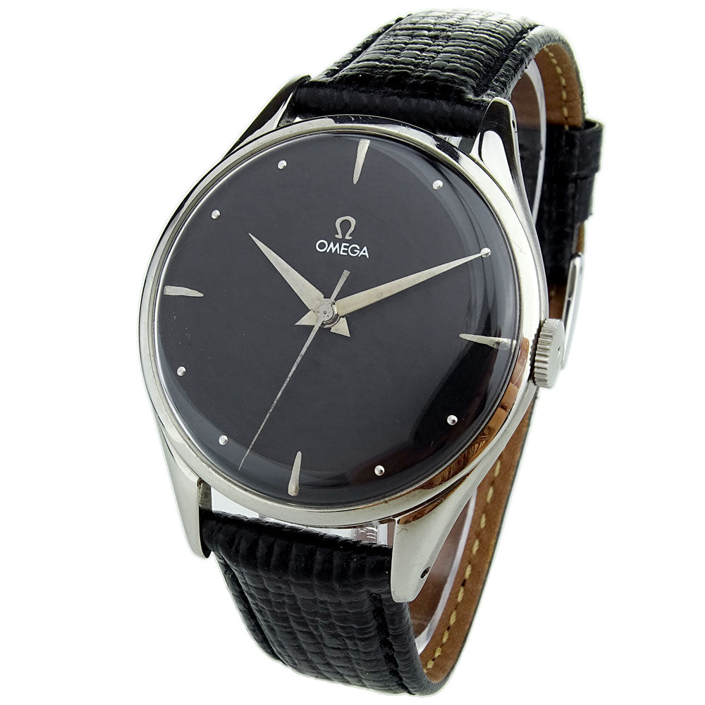 Omega Vintage Oversize Steel Mechanical