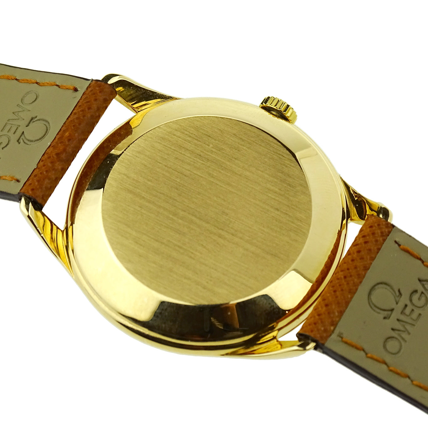 Omega Vintage 18k Gold Mechanical Oversize