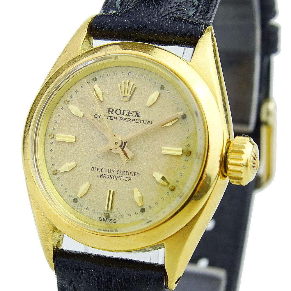 Rolex Lady Oyster Perpetual 18k Gold 6618