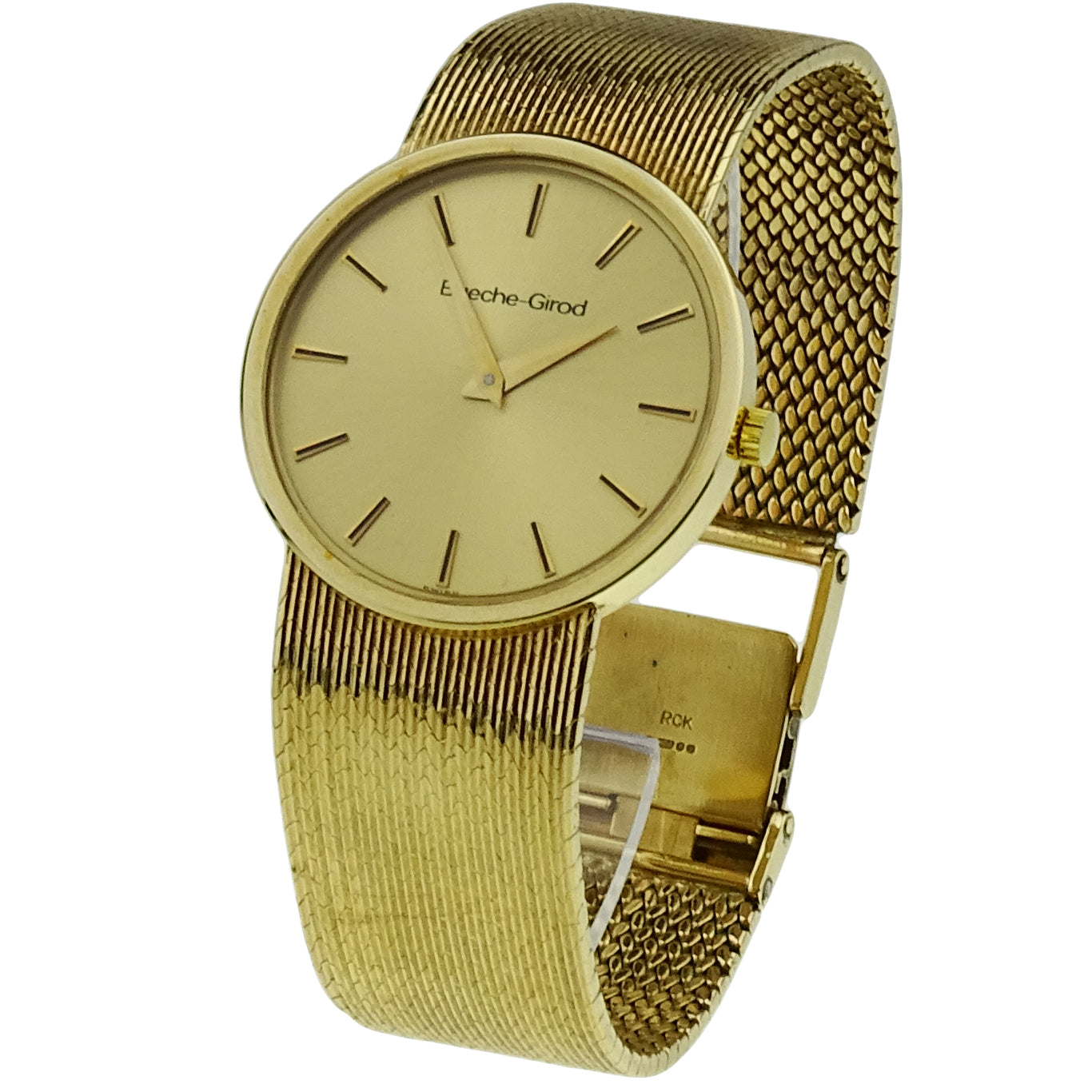 Bueche-Girod 9ct Gold Presentation Quartz Wristwatch