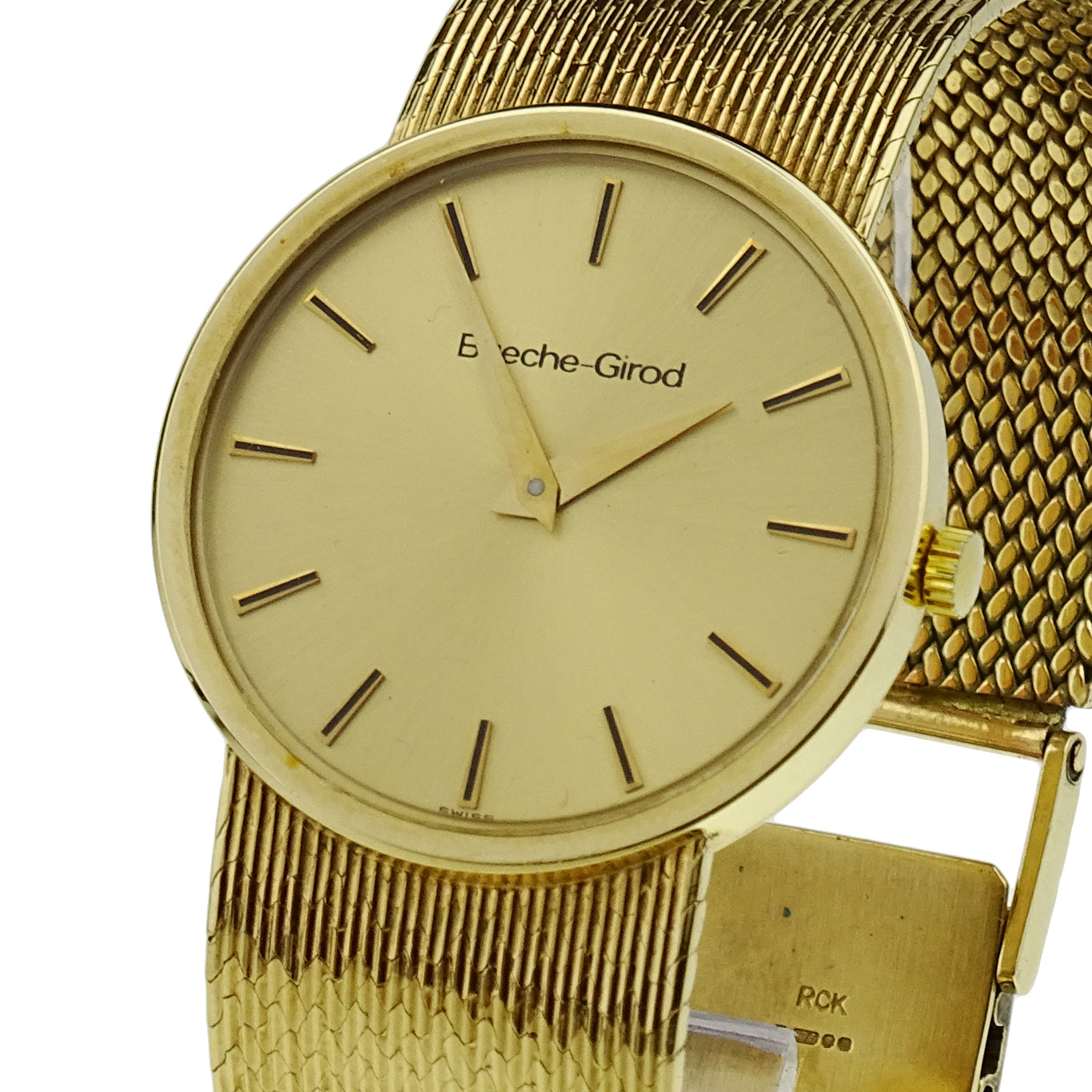 Bueche-Girod 9ct Gold Presentation Quartz Wristwatch